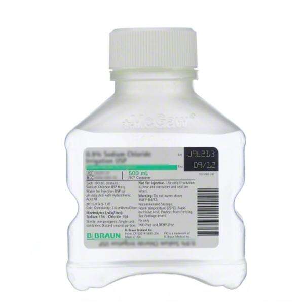 Actc .25% Irrigation Solution 500mL Non-DEHP/Non-PVC Strl Plstc Inj Cntnr Ea